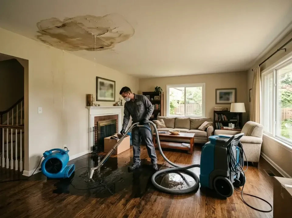 attic-pipe-burst-ceiling-drip-008 — frequently asked questions, Water Damage Restoration & Carpet Care in Elmwood, IL